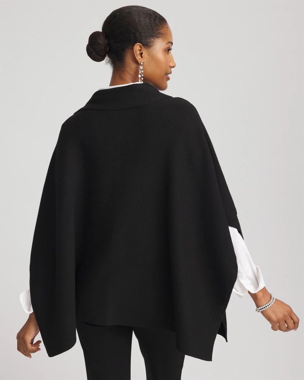 Embellished Bow Poncho click to view larger image.