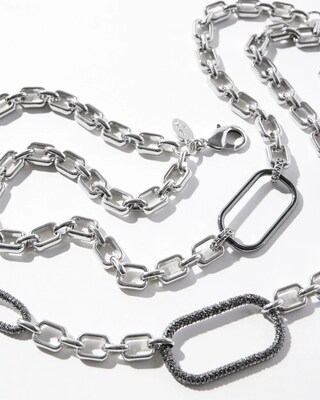 Pavé Double Strand Necklace