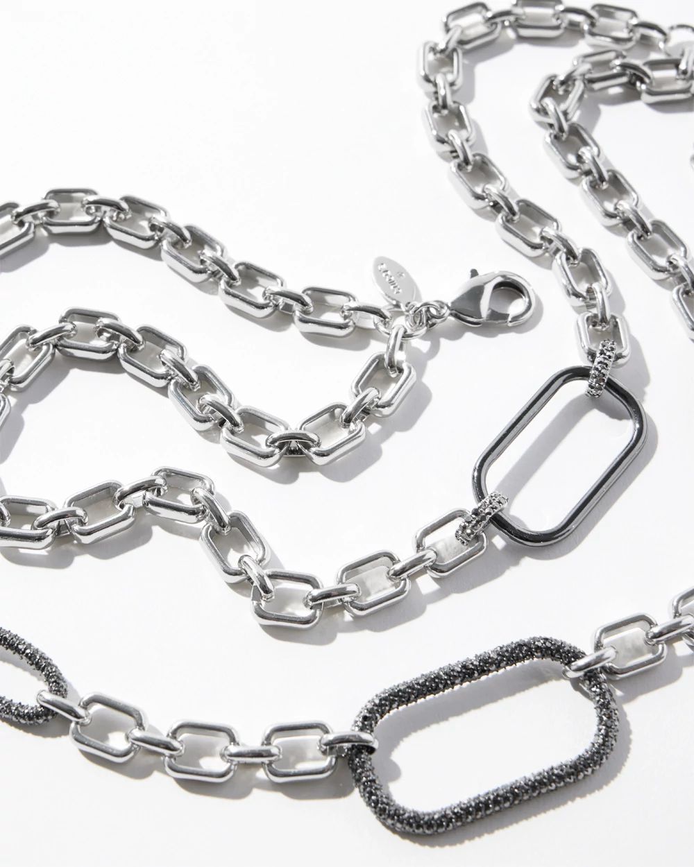 Pavé Double Strand Necklace