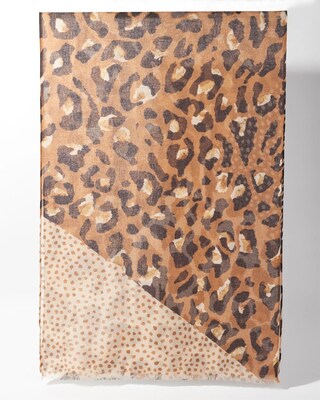Animal Print Oblong Scarf