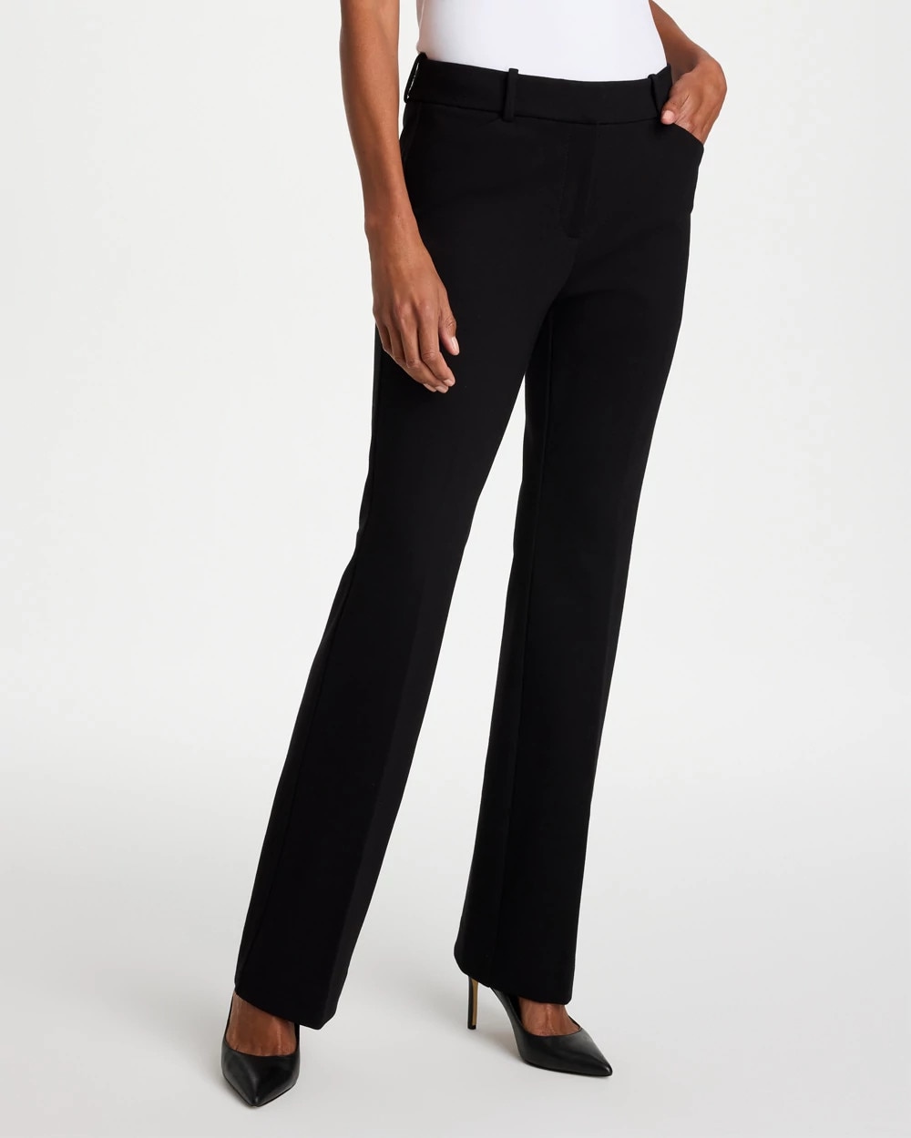 Emme Slim Bootcut Ponte Pants