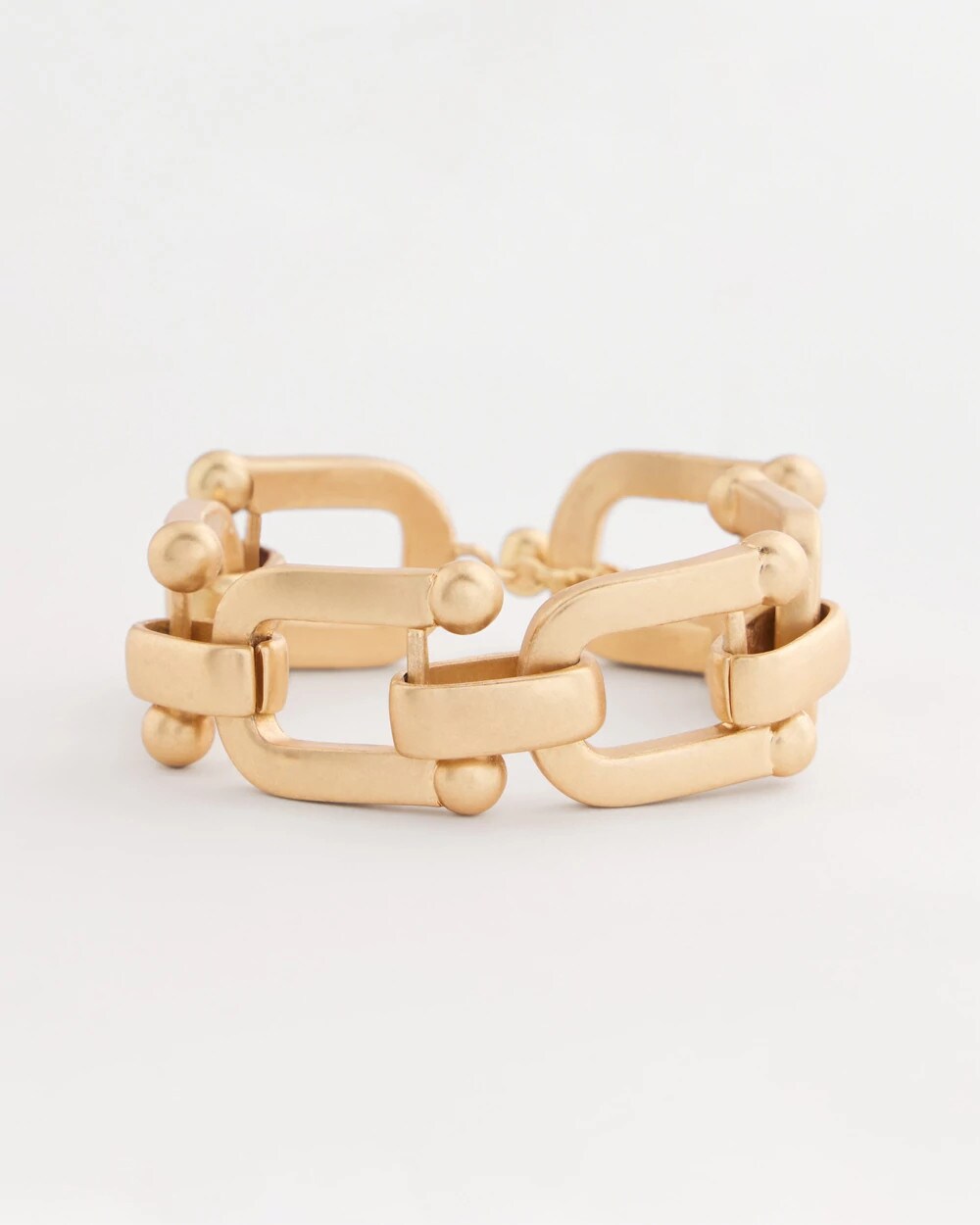 Golden Link Chain Stretch Bracelet