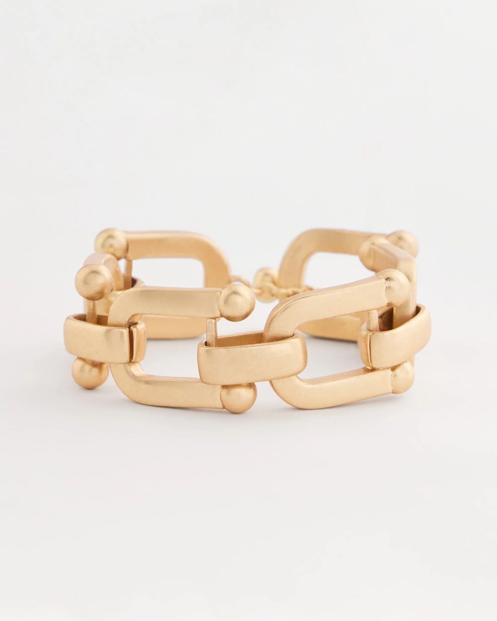 Golden Link Chain Stretch Bracelet