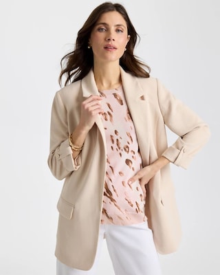 Boyfriend Crepe Blazer