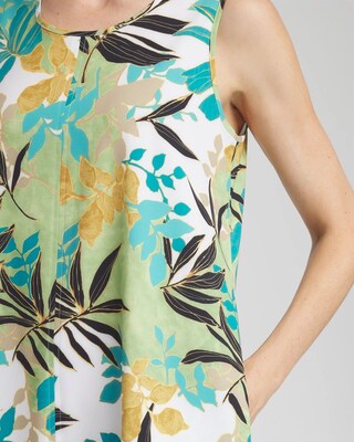 Zenergy® UPF Sleeveless Leaves Dress click to view larger image.