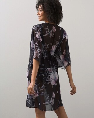 Gottex Black Floral Coverup