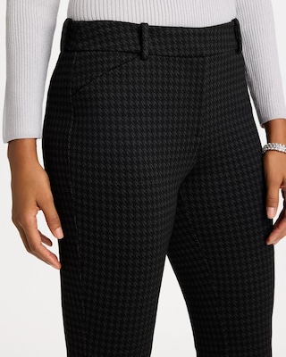Emme Houndstooth Slim Bootcut Pants click to view larger image.