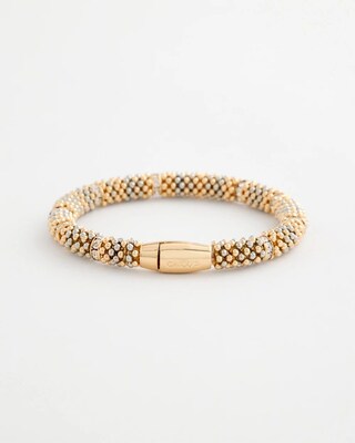 Mixed Metal Beaded Bracelet