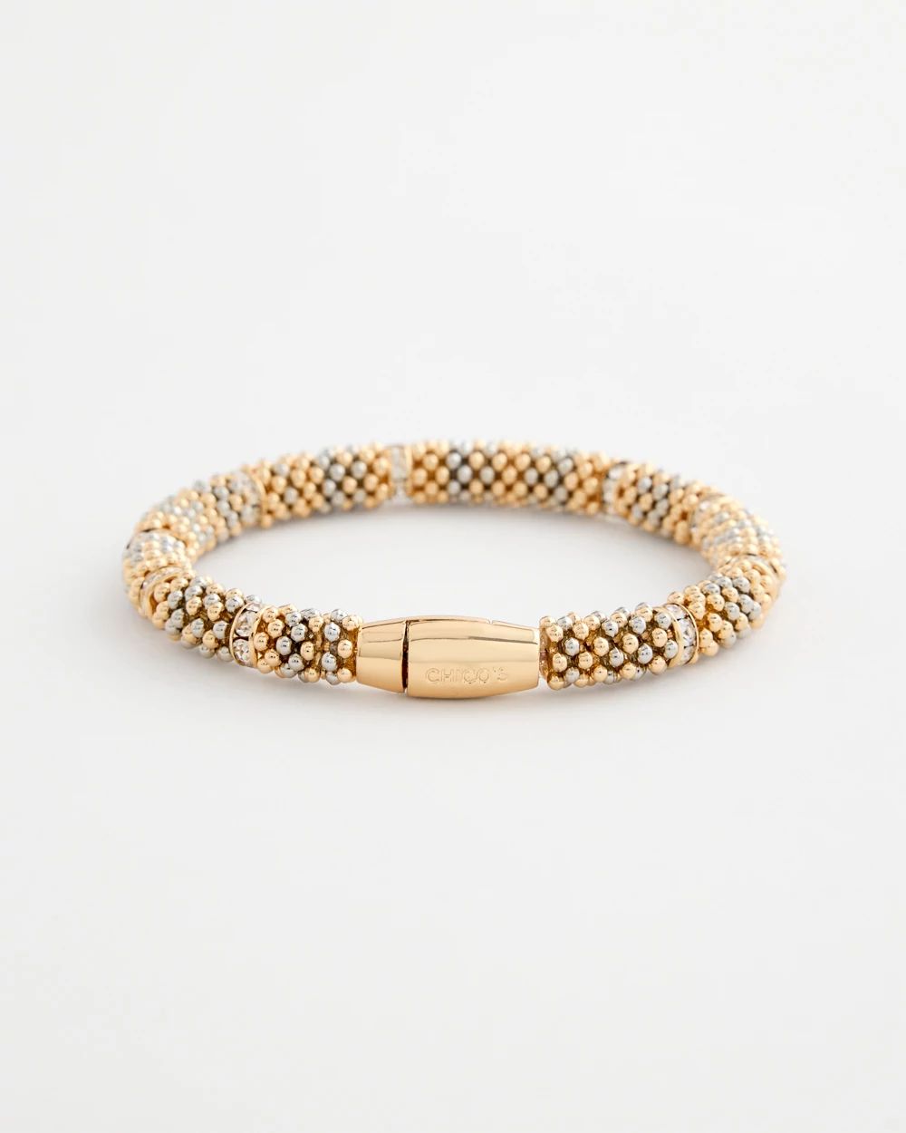 Mixed Metal Beaded Bracelet