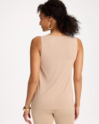 Travelers™ Metallic Crochet Sweater Tank click to view larger image.