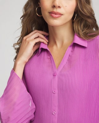 Pleated Georgette Blouse click to view larger image.