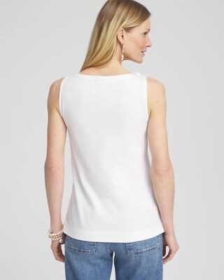 3D Ruffle Front Tank