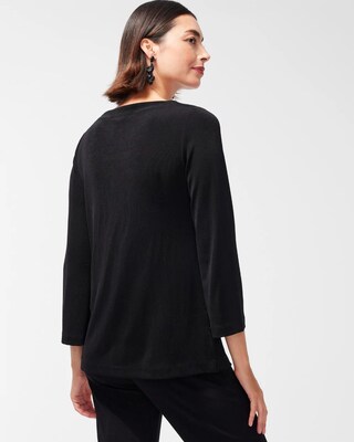 Travelers Embellished V-neck Tunic