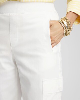 Cargo Straight Leg Cropped Pants click to view larger image.