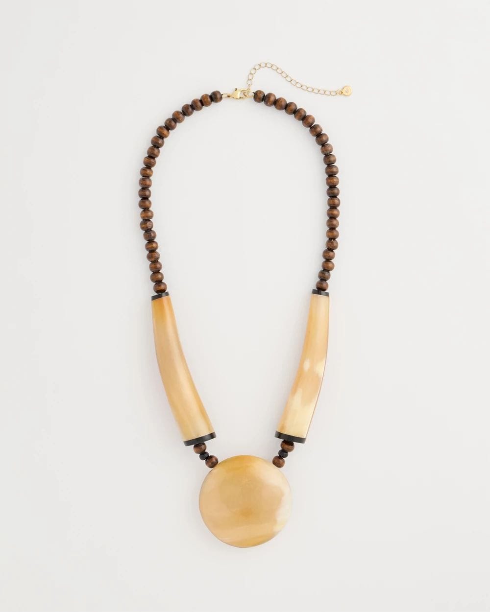 Chico's Originals Genuine Horn Pendant Necklace