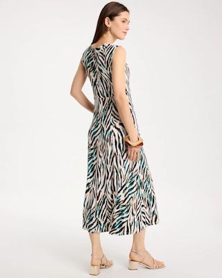 Animal Print Jersey Knit Dress click to view larger image.