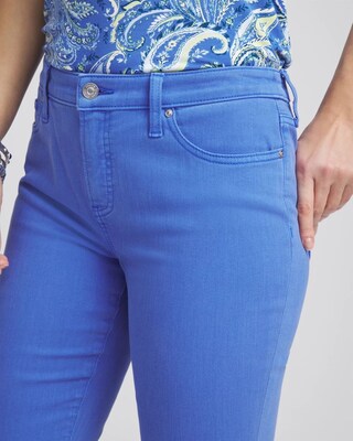 Girlfriend Fray Hem Kick Flare Jeans click to view larger image.