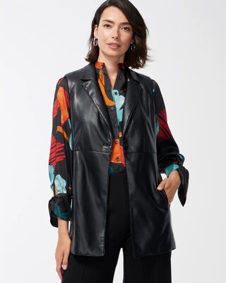 Faux Leather Vest