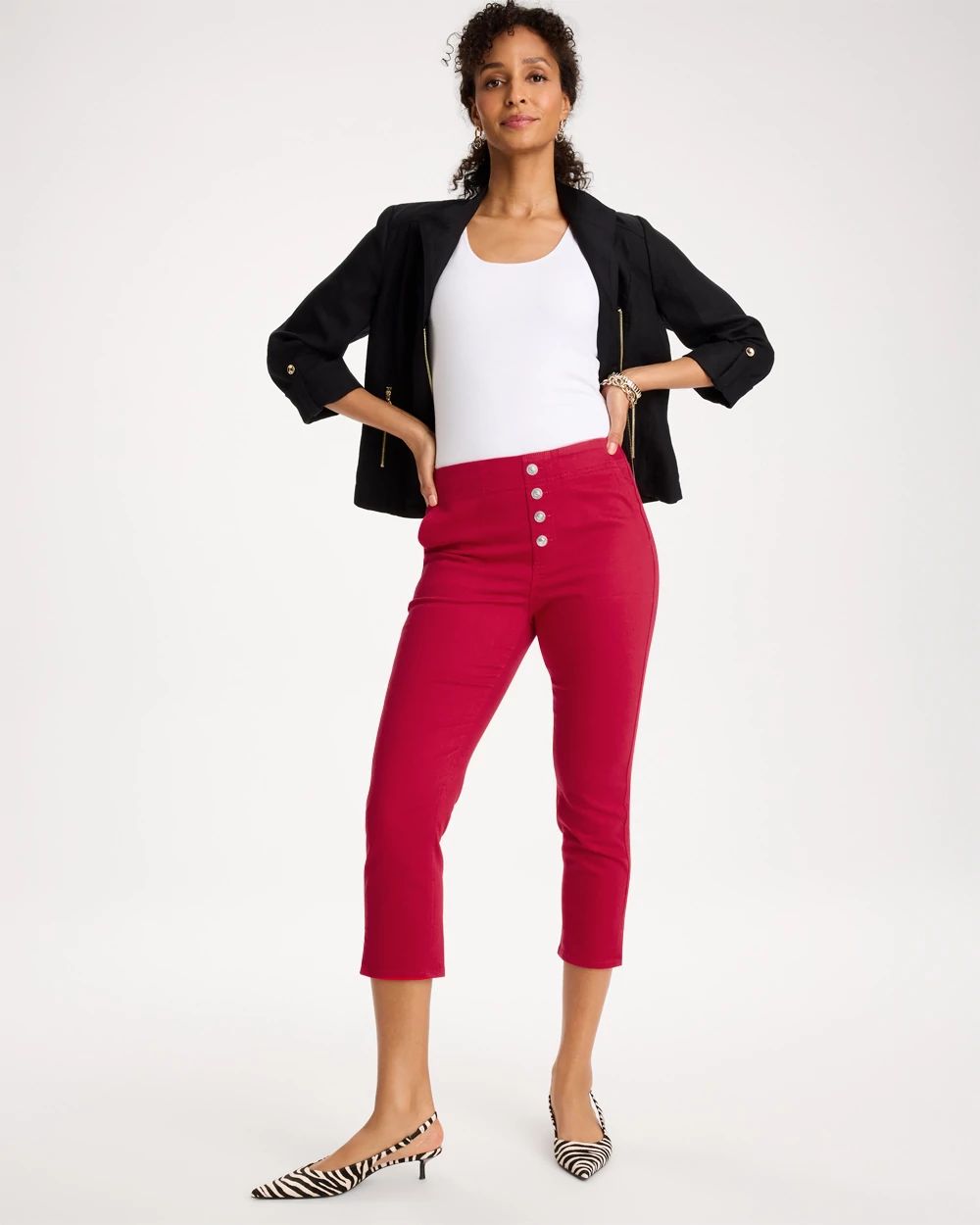 Pull-On Capri Jeans click to view larger image.