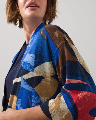 Travelers Collection Print Cardigan