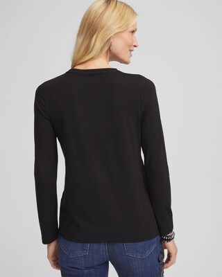 Touch of Cool™ Flocked Long Sleeve Layering Tee click to view larger image.