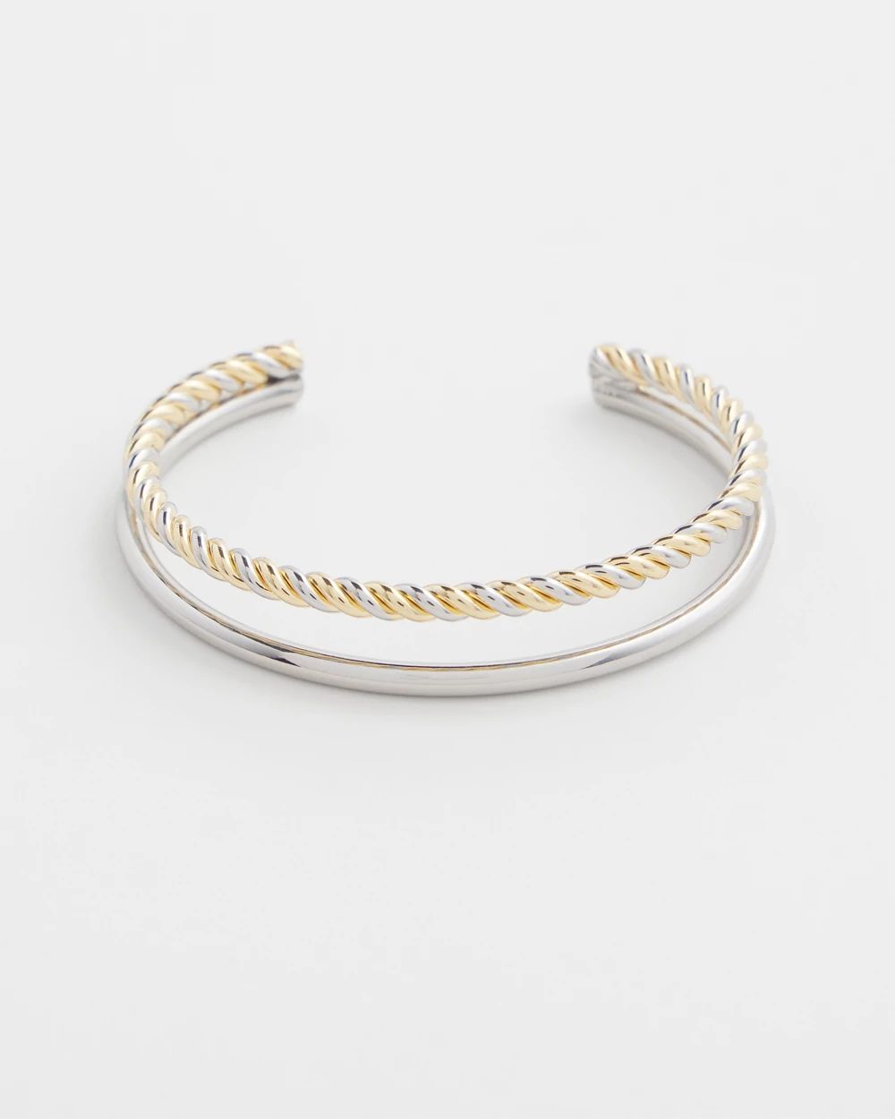 Mixed Metal Cuff Bracelet