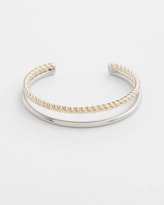 Mixed Metal Cuff Bracelet