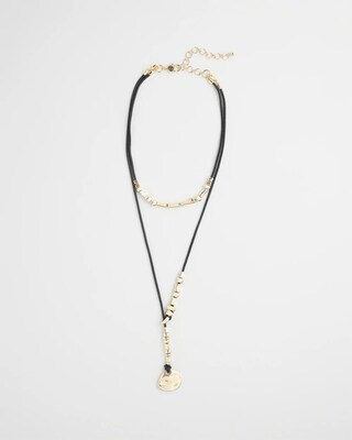 Convertible Gold Tone Y-Necklace