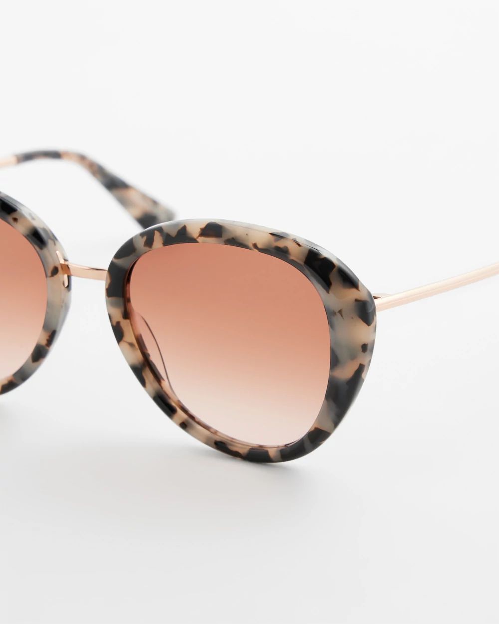 Tort Print Cateye Sunglasses