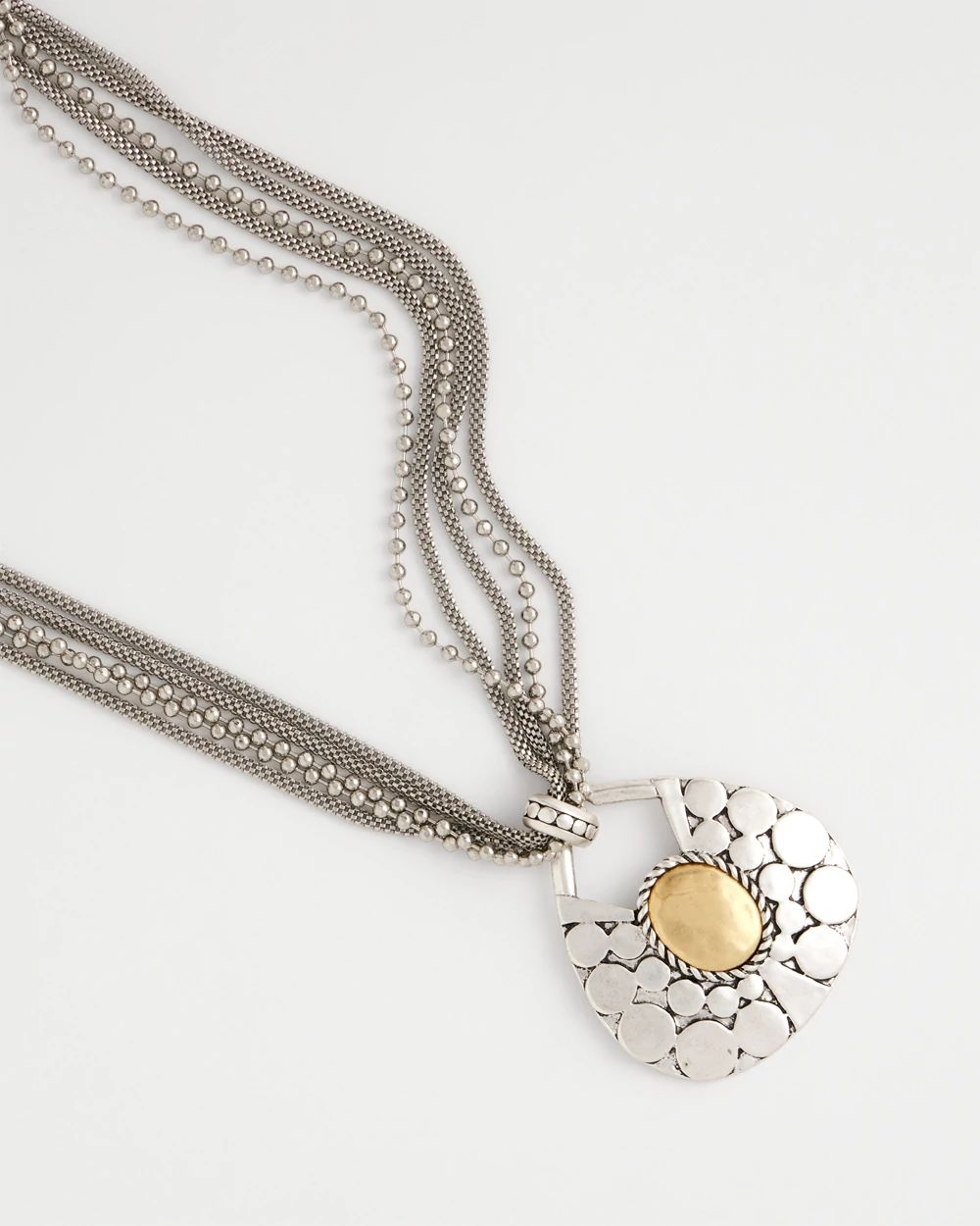 Island Metal Pendant Necklace