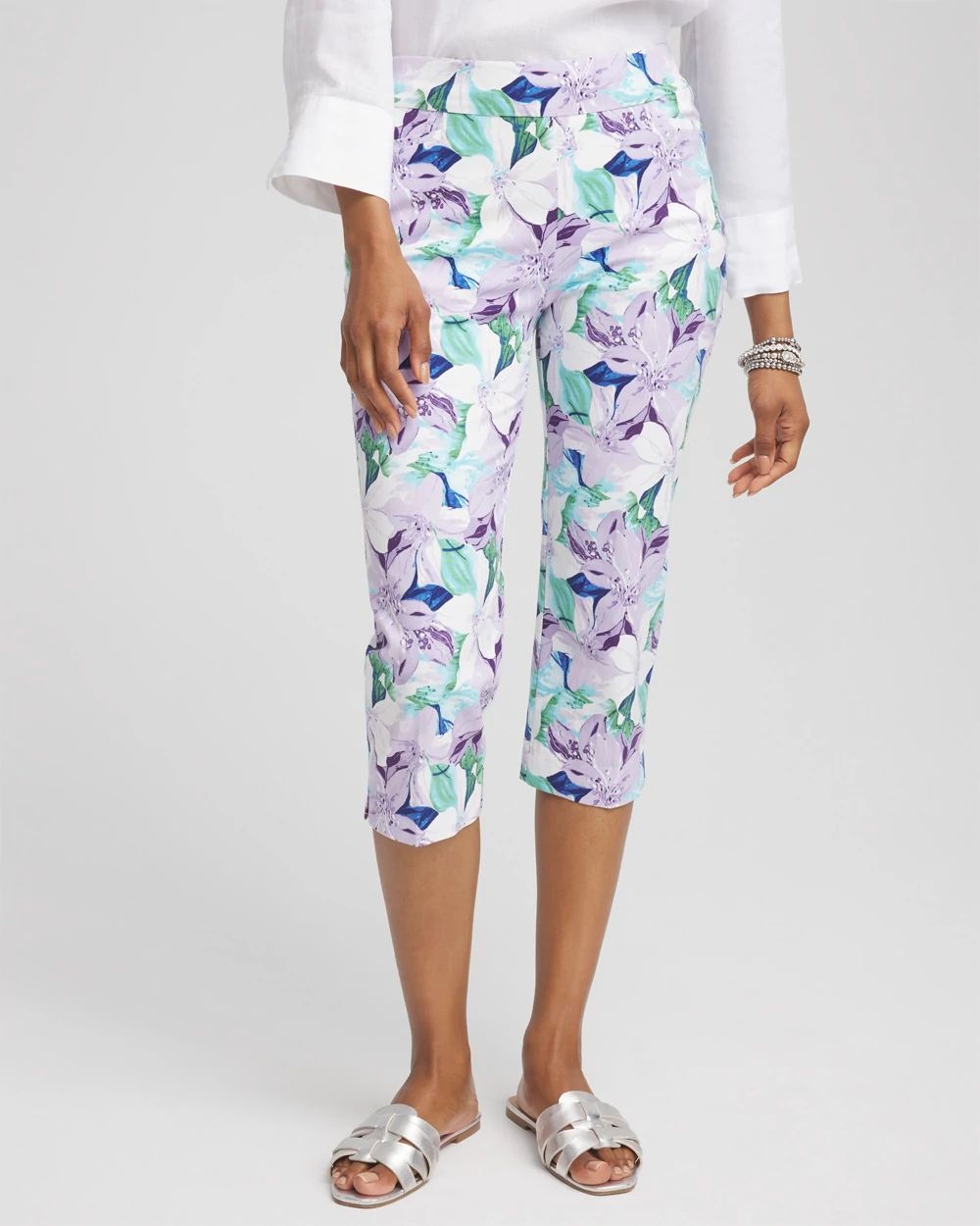 Brigitte™ Lily Pull-On Slim Capri Pants