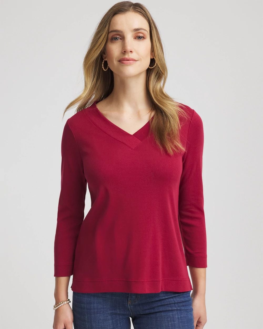 Pima Cotton 3/4 Sleeve Tee