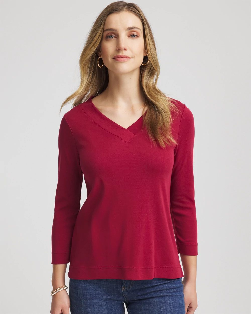 Pima Cotton 3/4 Sleeve Tee