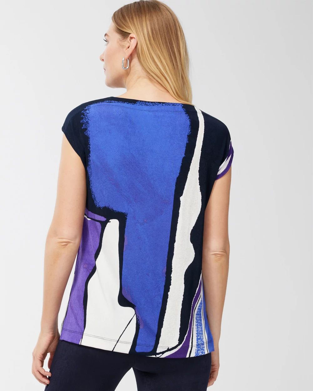 Travelers Abstract Print Tunic