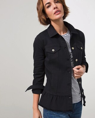 Peplum Denim Jacket