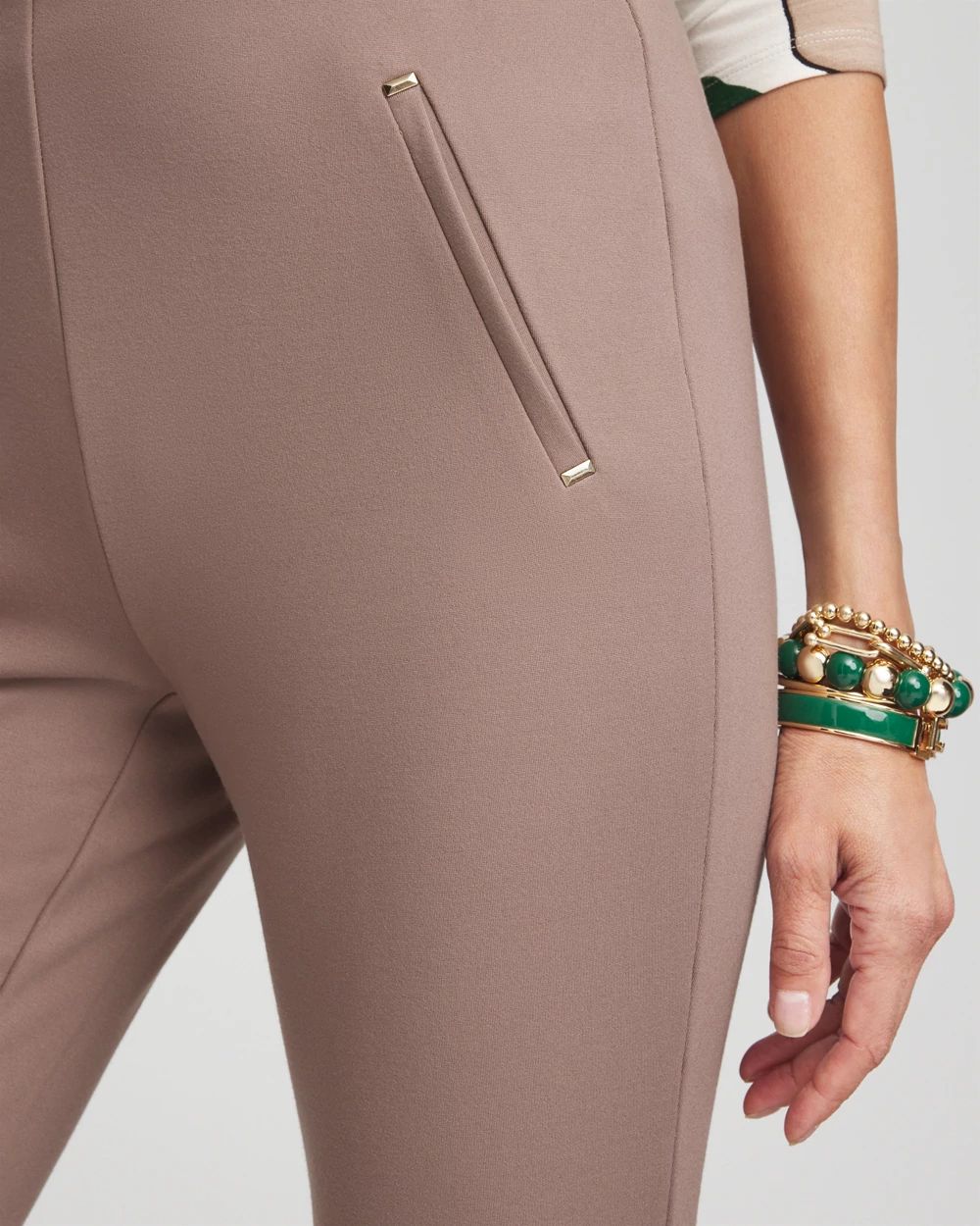 Juliet Slim Trim Detail Ankle Pants