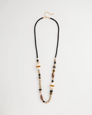 Single-Strand Resin Tiger's Eye Necklace