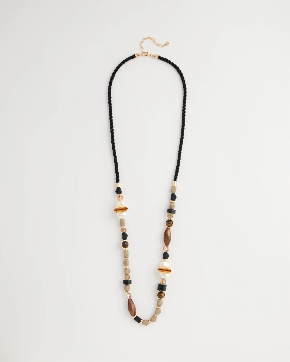 Single-Strand Resin Tiger's Eye Necklace
