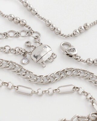 Silvertone Lobster-Claw Necklace Converter click to view larger image.