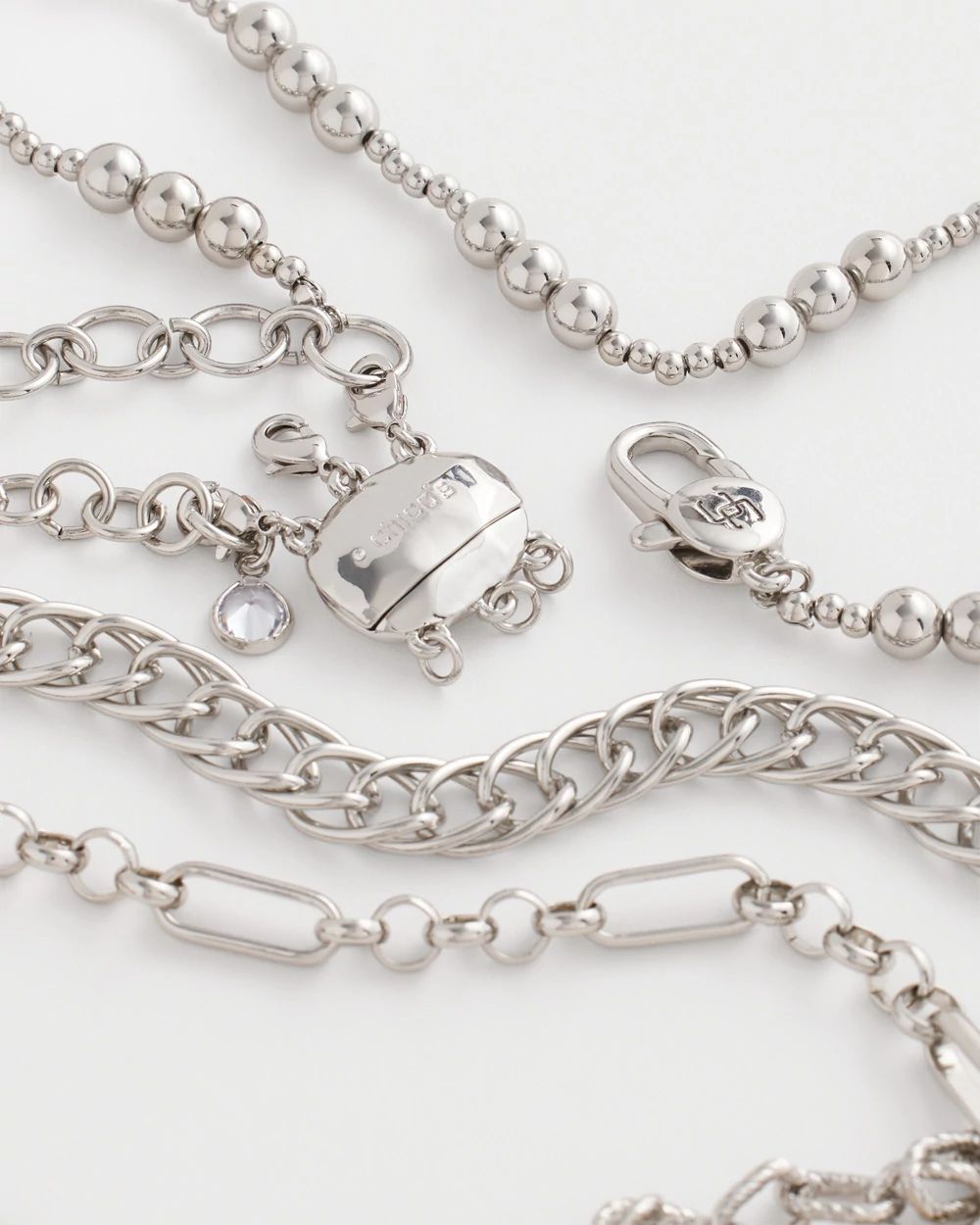 Silvertone Lobster-Claw Necklace Converter