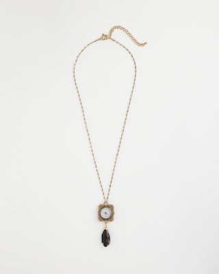 Clock Pendant Necklace