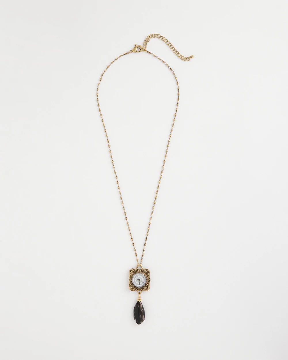 Clock Pendant Necklace