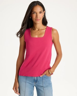 Contour Cotton™ Square Neck Tank