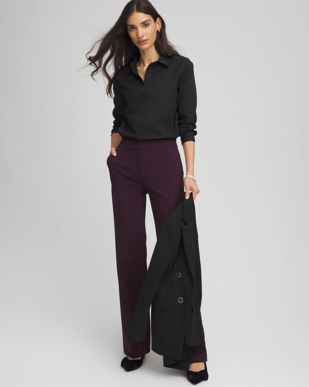Tonal Jewels Poplin Shirt