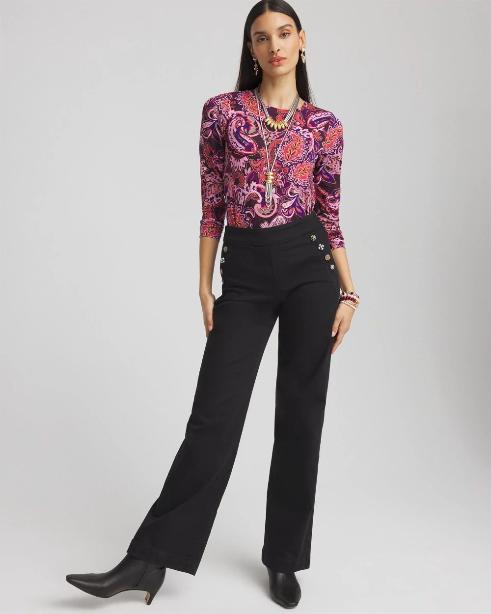 Touch of Cool™ Paisley Layering Tee click to view larger image.