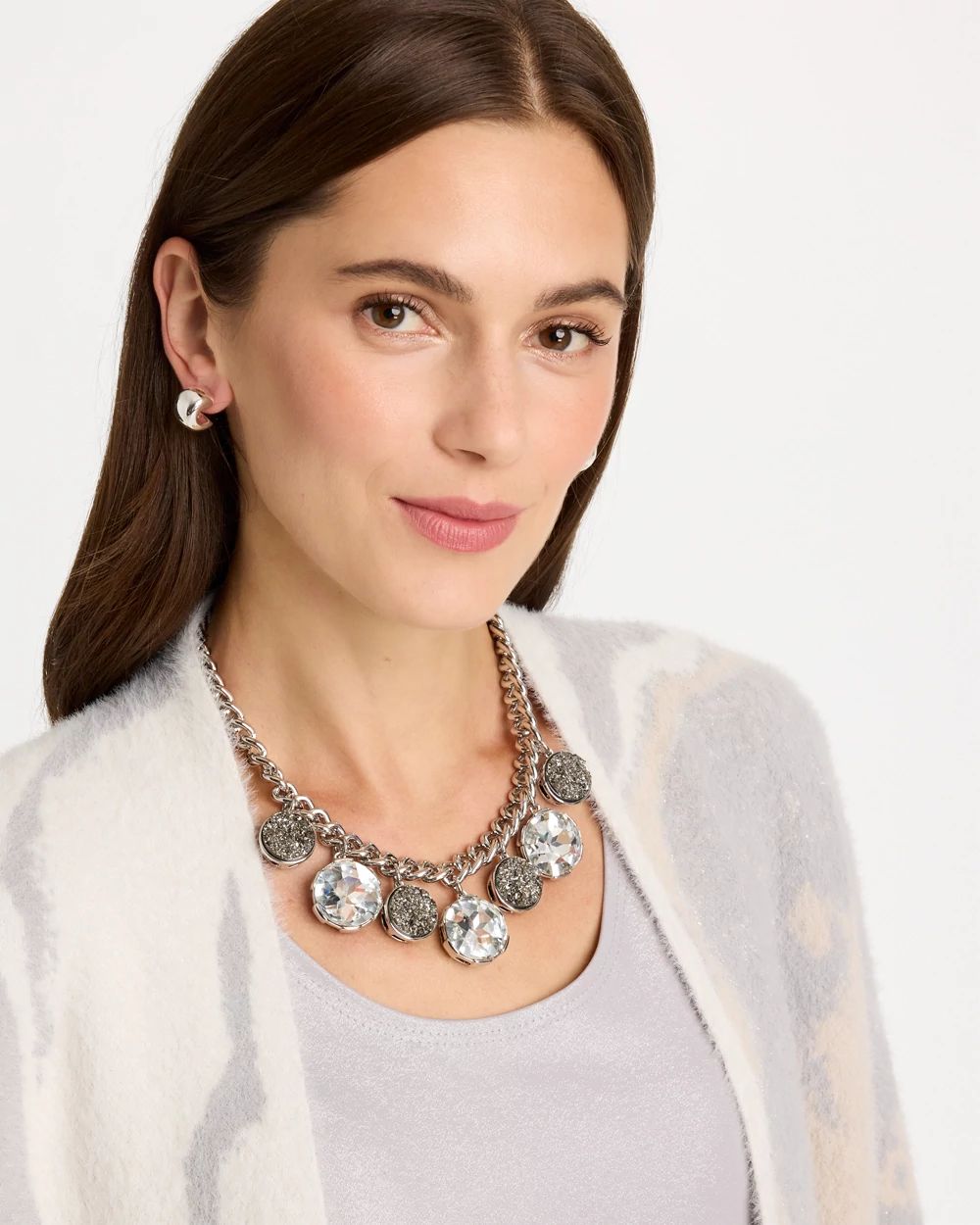 Daily Diamond Collection Drop Necklace click to view larger image.