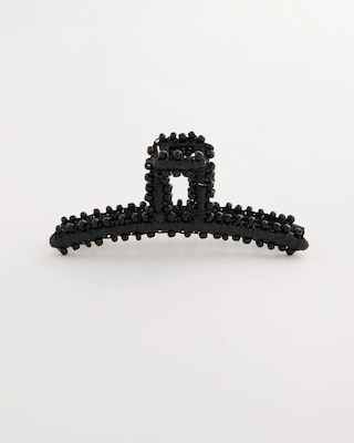 Black Raffia Hair Clip