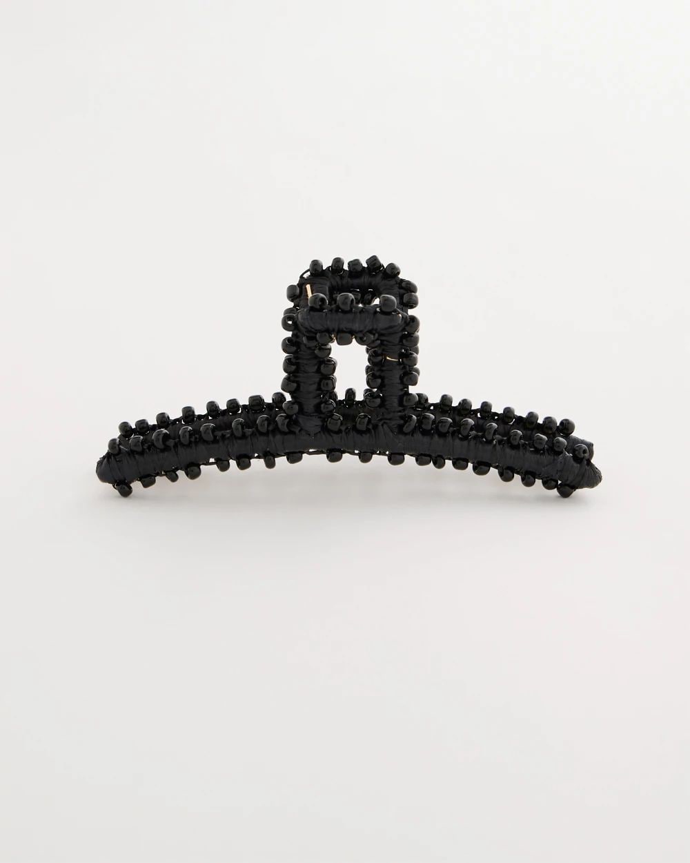 Black Raffia Hair Clip