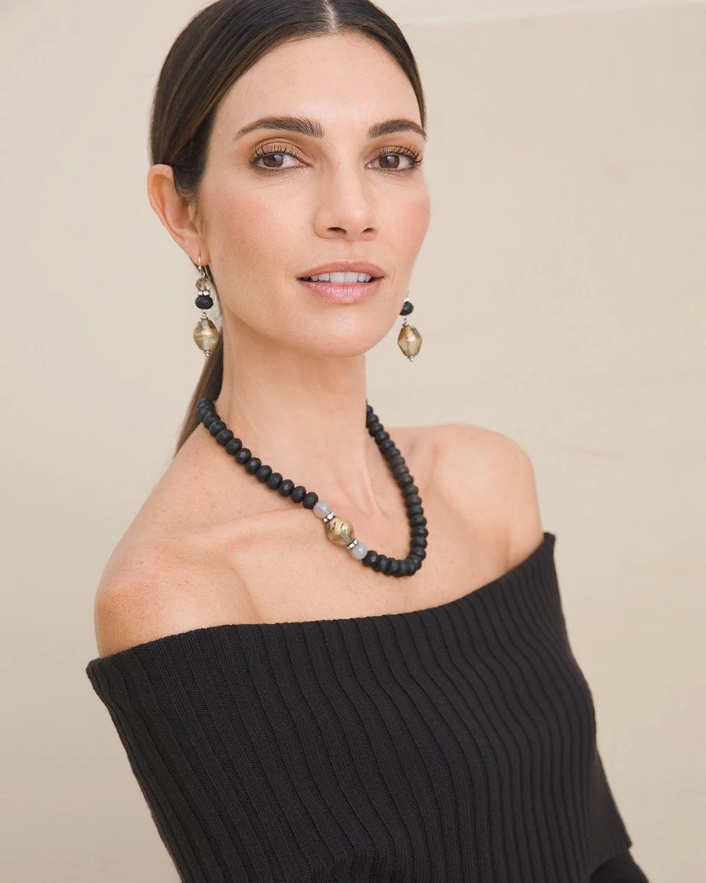 Peek-a-Boo Shoulder Midi Sweater Dress