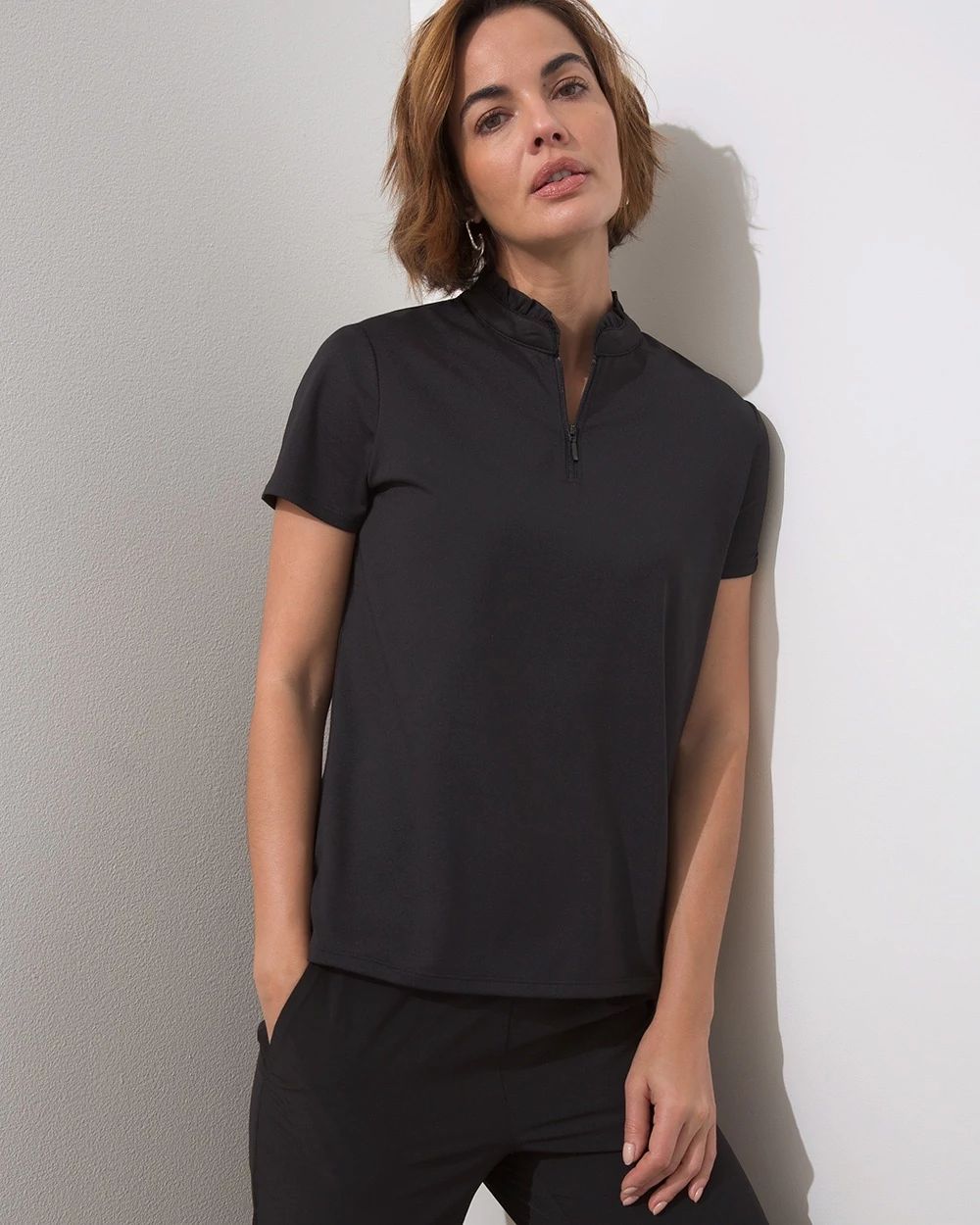 Zenergy® UPF Ruffle Collar Polo